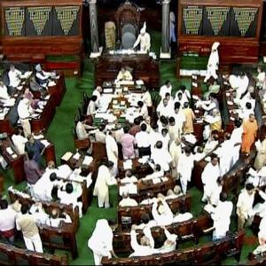Shinde tables Telangana Bill in Rajya Sabha amid ruckus