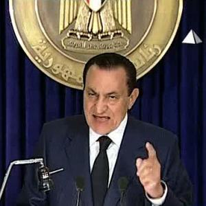 Won't run for another term, says embattled Mubarak