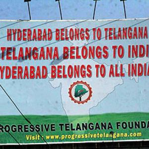  IMAGES: Hyderabad braces for Telangana report 