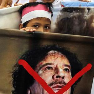 'We are against Gaddafi's blind repression'