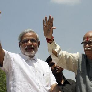 Modi's name has influenced poll verdict like never before: Advani
