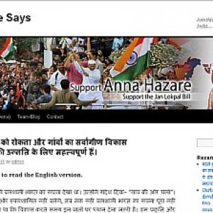 Hazare returns to blogging, introduces fresh agenda