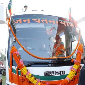Advani's rath falters; back-up bus summoned