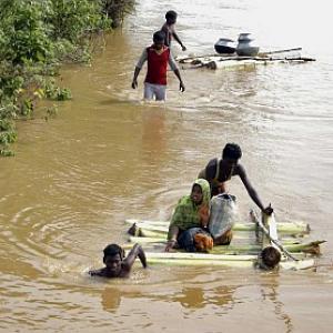 IN PICS: Orissa floods affect 14 lakh, maroon 1,200 villages