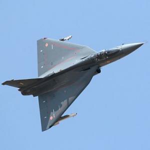 On trial, Tejas fighter jet bombs target