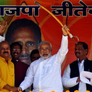 Rajnath's new team: Modi, Varun, Shah in