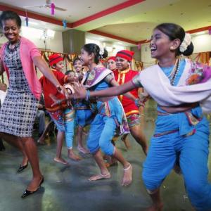 'Michelle Obama's Mumbai dance stage managed'