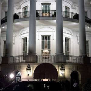 The Obamas return to the White House