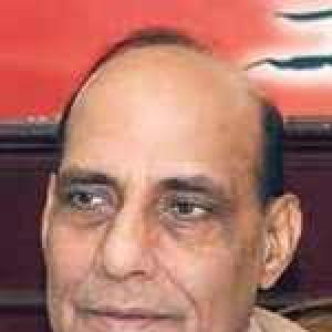 Did riots not take place during Cong rule, asks Rajnath