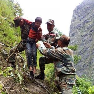 PHOTOS: Army plays saviour in rain-ravaged Uttarakhand