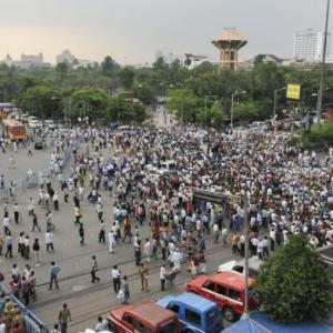 Thousands protest crime against women, 'Mamata's misdeeds'