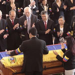 PHOTOS: Leaders join mourners to bid farewell to Chavez