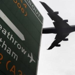 Plane on fire shuts down London's Heathrow airport