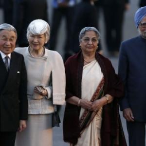 Japan's Emperor Akihito and Empress Michiko visit India