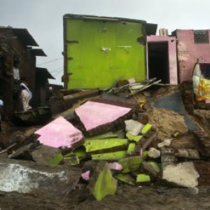 Cyclone leaves trail of destruction in Odisha town