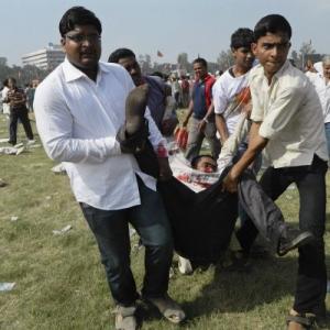 Was a human bomb used in Patna blasts?
