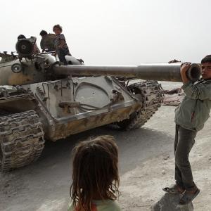 Children of war: When tanks replace toys