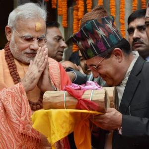 PHOTOS: PM's special 'puja' at Pashupatinath