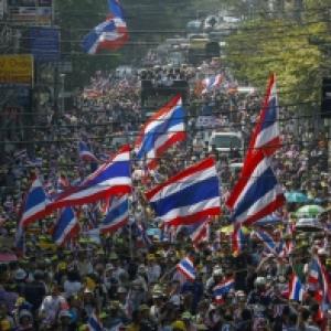 Thai opposition protesters hold march, prepare for shutdown