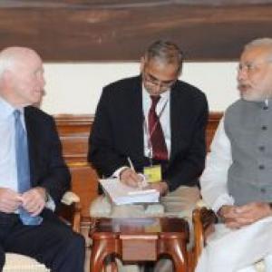 US senator McCain meets PM Narendra Modi