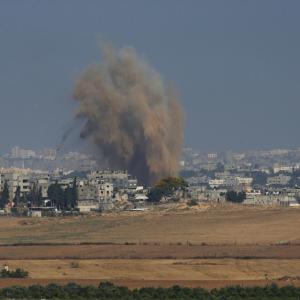 Dramatic photos: Israeli air strikes pound Gaza