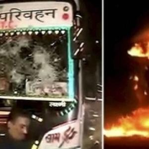 UPSC aspirants clash with police, burn vehicles in North Delhi