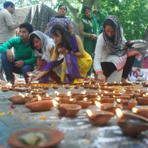 Photos: Kashmiri Pandits throng Khir Bhawani festival