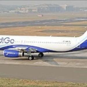 Indigo plane catches fire after landing, no one hurt