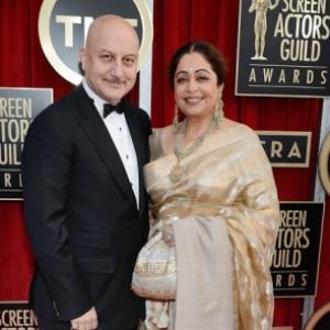 Anupam Kher laughs off protests by BJP workers against wife Kirron