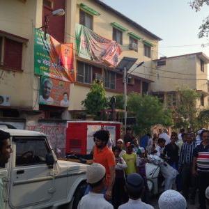 UP police raid BJP office in Varanasi