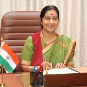 Blasts have to stop so that voices can be heard: Sushma to Pakistan