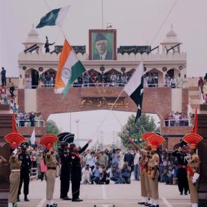 Despite attack, India, Pakistan lower flag at Wagah border