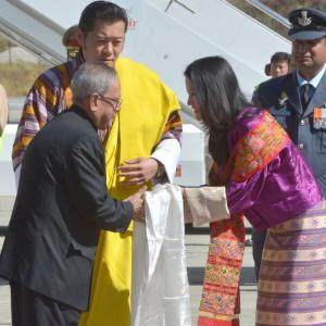 For President Mukherjee, Bhutan breaks protocol