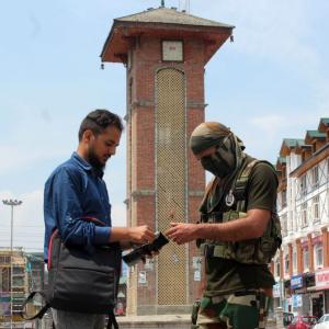 PHOTOS: Security stepped up in valley ahead of I-Day celebrations