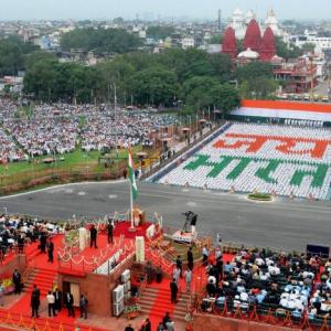 PHOTOS: 'Jai Hind, Bharat mata ki jai' chants ring out loud today