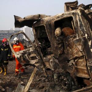 China blasts toll rises to 112; more than 90 still missing