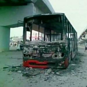 PIX: The morning after mayhem on streets of Gujarat