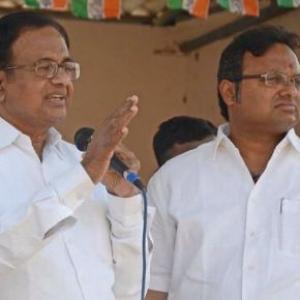 Chidambaram slams government as firm linked to son is searched