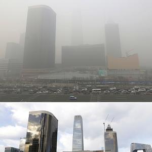 Beijing 'Airpocalypse': Before and After