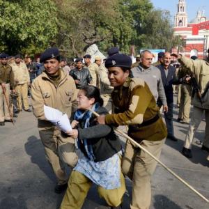 Do you need commandos with AK 47s to control a church protest?