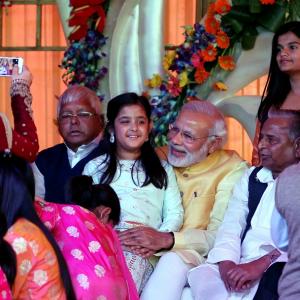 Band, baaja, PM: Modi @ Yadavs' grand pre-wedding bash