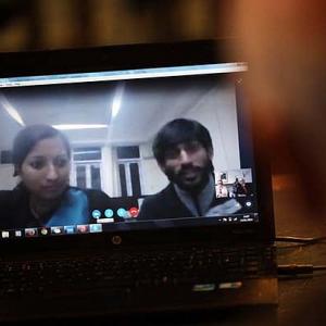 Offloaded Greenpeace activist addresses British MPs via Skype