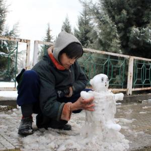 Joy comes to Kashmir as valley witnesses season's first snowfall