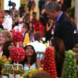 9-yr-old Shreya wows Obamas with 'garam masala' burger