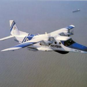 Coast Guard Dornier aircraft with 3 personnel goes missing