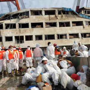 SUNKEN: A look inside China's capsized ship