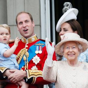 Adorable alert! Prince George steals Queen's birthday show
