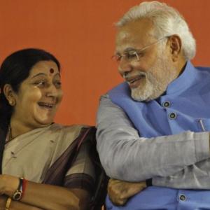 Why Modi stood by an embattled Sushma Swaraj