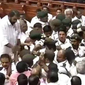 Kerala's ugly truth: Lawmakers throw chair, mike inside assembly