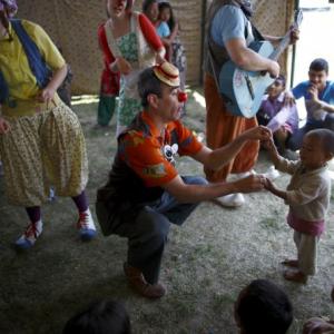 Clowns bring smile and laughter in quake-hit Nepal